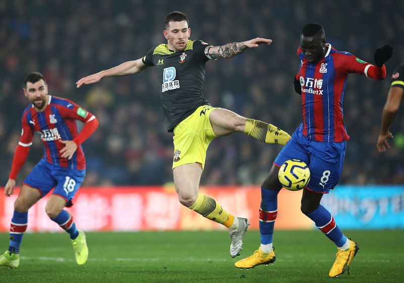 Pierre-Emile Hojbjerg playing for Southampton